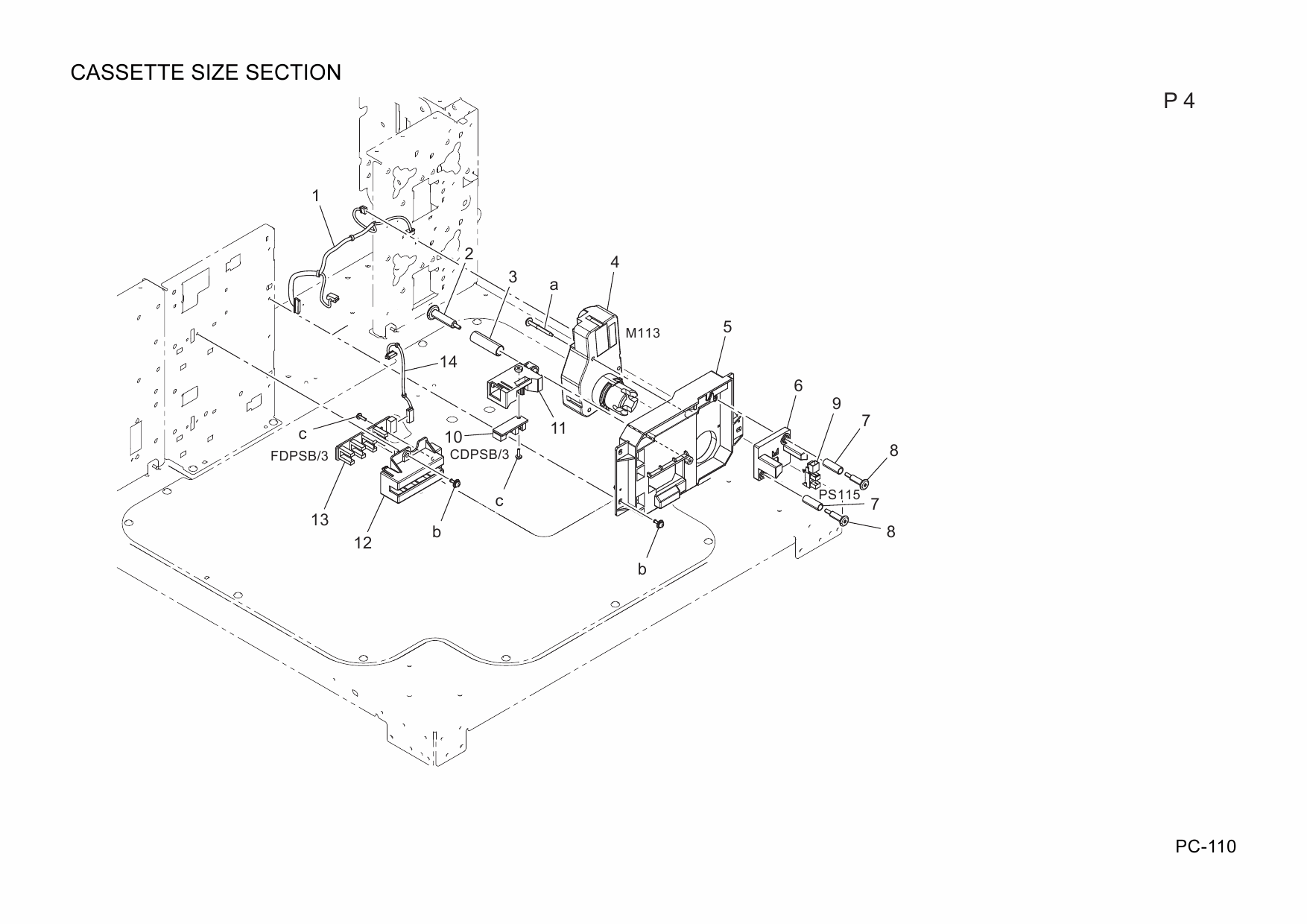 Konica-Minolta Options PC-110 A2XM001 Parts Manual-3